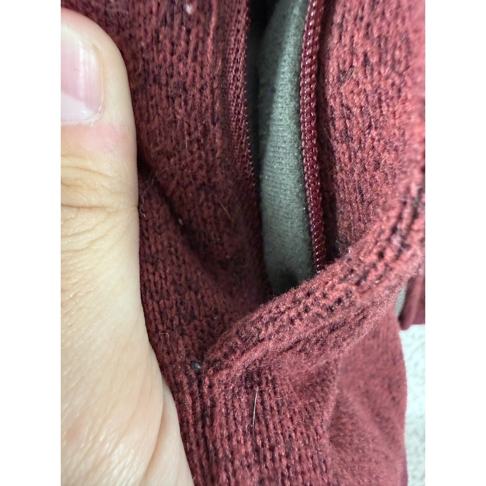 LL Bean Petite Size SP Mock Neck Full Zip Jacket Red Long‎ Sleeve Outdoor - Picture 3 of 7